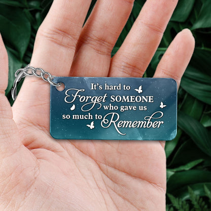 Galaxy Night Sky Always With You Whole Family Memorial Remembrance Gift Personalized Acrylic Keychain