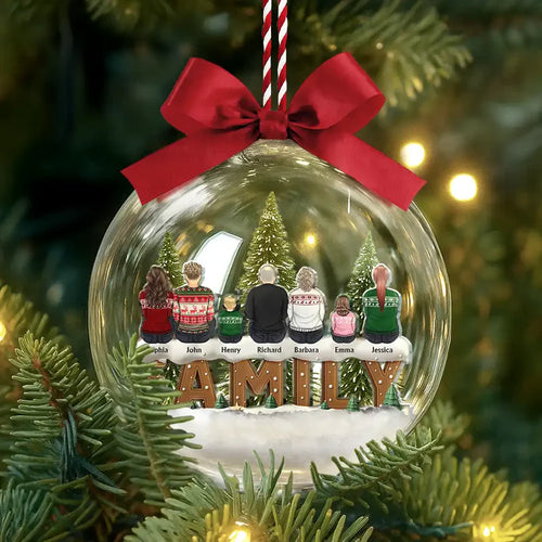 All Hearts Come Home For Christmas - Personalized 3D Acrylic Ball Ornament