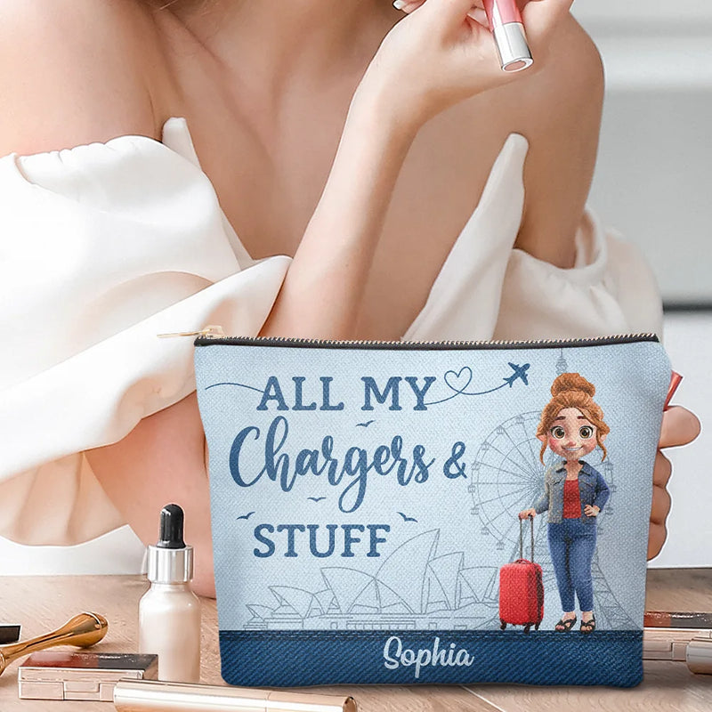 All My Charging Sh*t - Personalized Cosmetic Bag