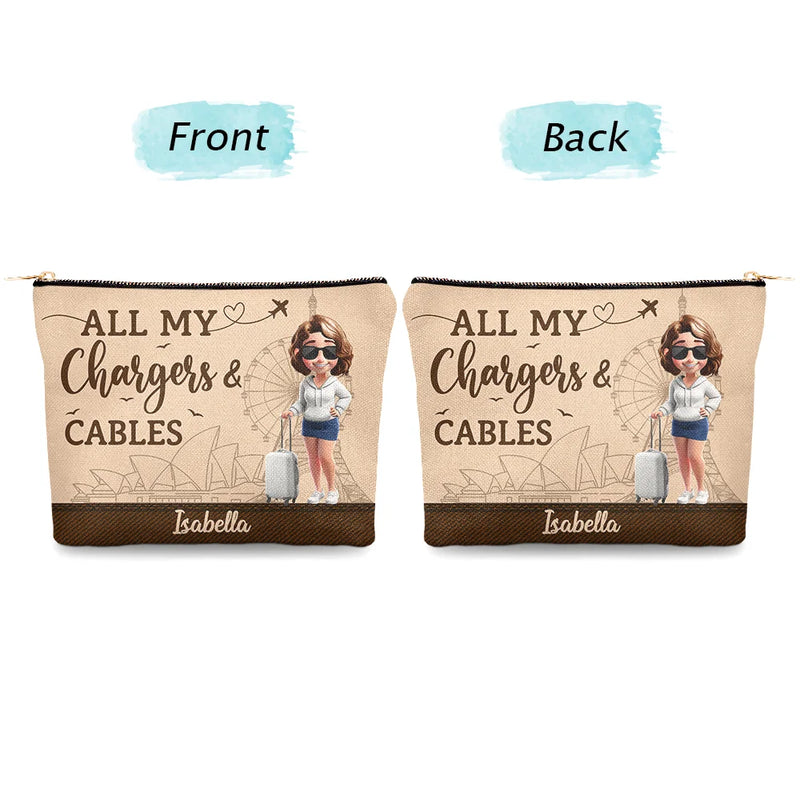 All My Charging Sh*t - Personalized Cosmetic Bag