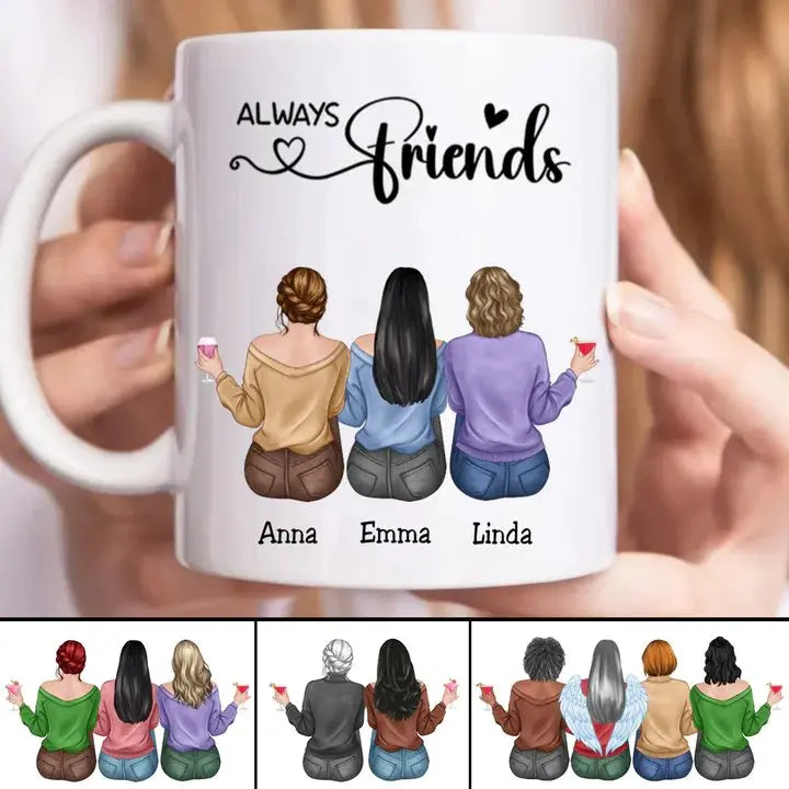 Always Friends - Personalized Mug (VT) Mug The Next Custom Gift