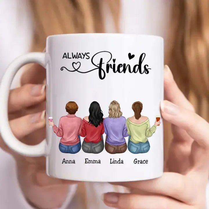 Always Friends - Personalized Mug (VT) Mug The Next Custom Gift