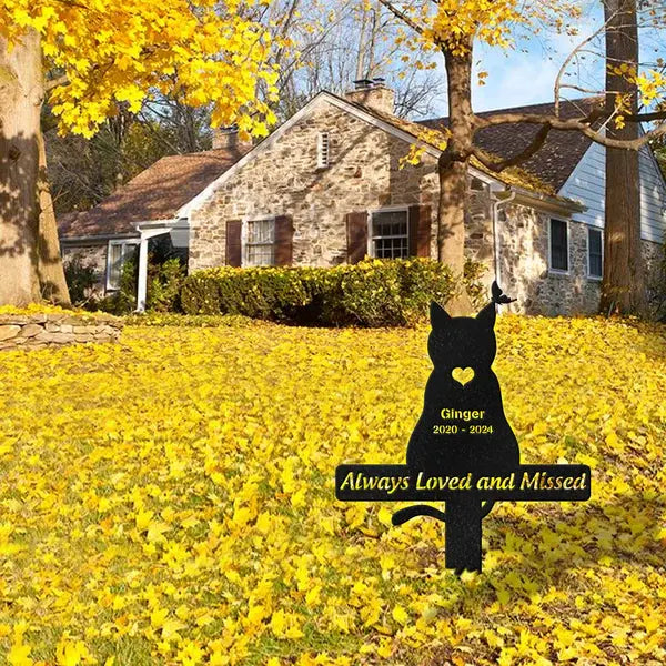 Always Loved And Missed Cat Memorial Garden Stake Metal Sign The Next Custom Gift