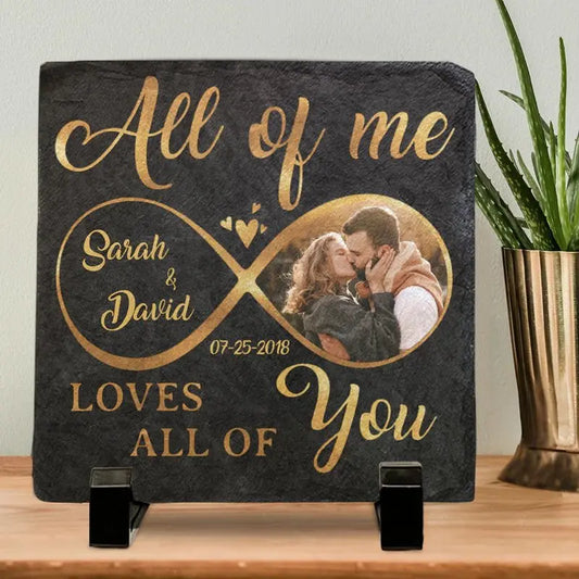 Anniversary - Custom Photo All Of Me Loves All Of You - Couple Personalized Frame Light Box The Next Custom Gift