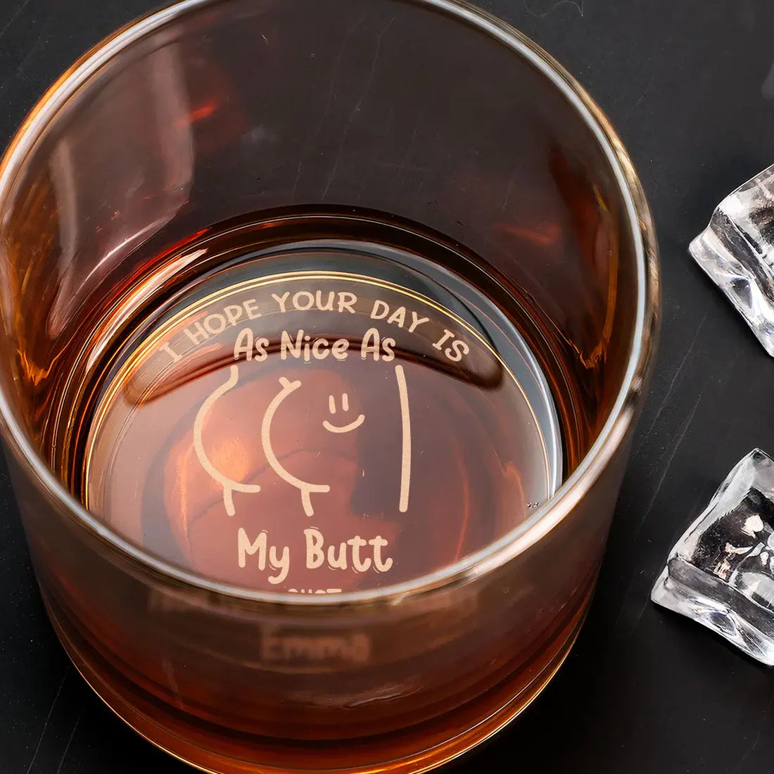 Anniversary Gifts For Men I Hope Your Day Is Nice - Personalized Engraved Whiskey Glass Whiskey Glass The Next Custom Gift