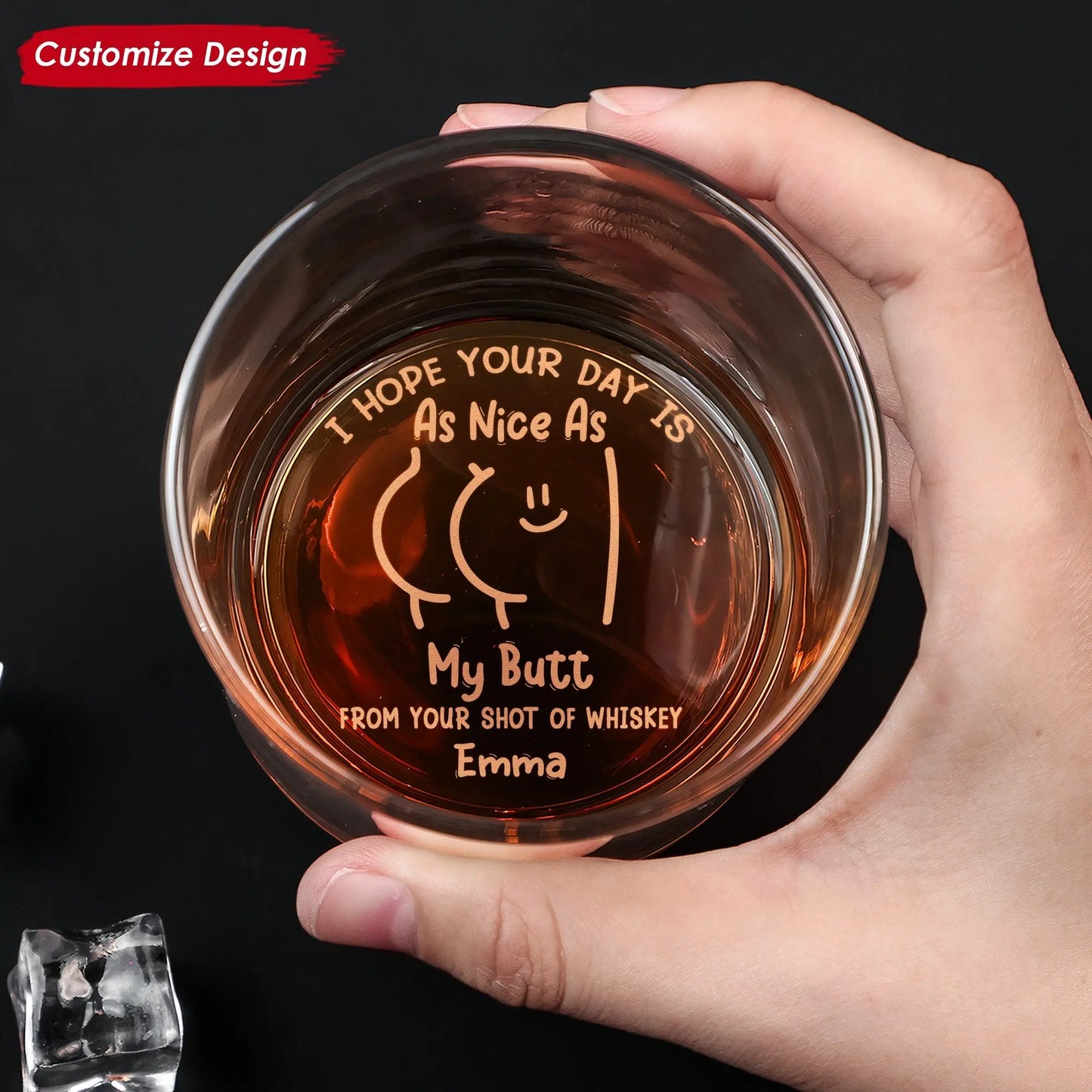 Anniversary Gifts For Men I Hope Your Day Is Nice - Personalized Engraved Whiskey Glass Whiskey Glass The Next Custom Gift