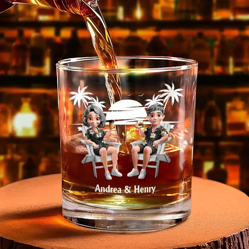 Annoying Each Other Since - Personalized Whiskey Glass