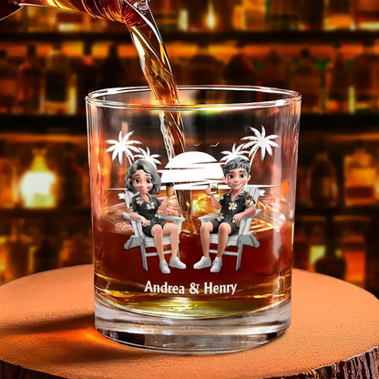 Annoying Each Other Since - Personalized Whiskey Glass