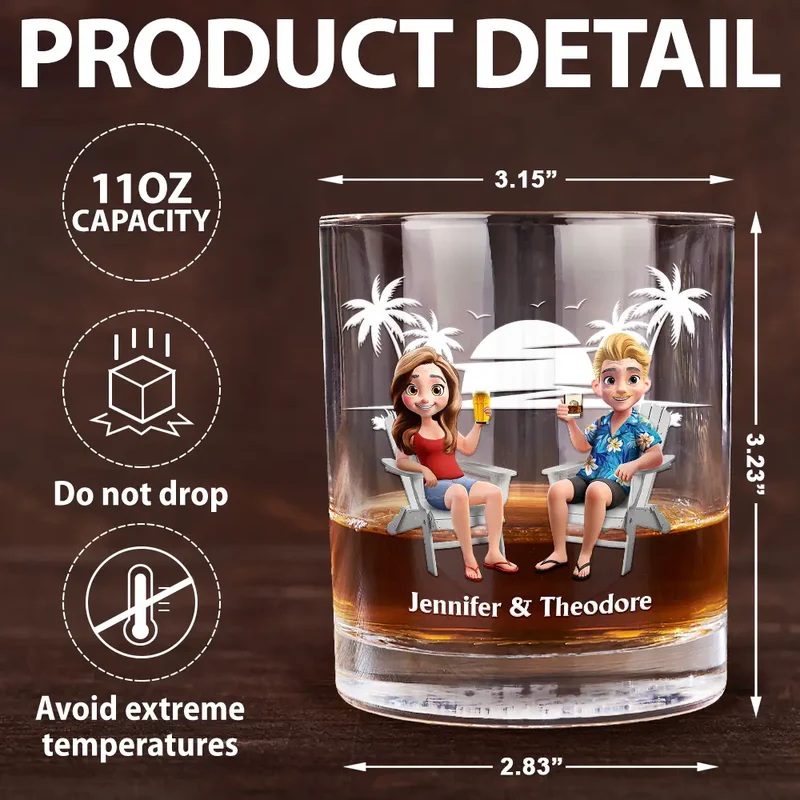 Annoying Each Other Since - Personalized Whiskey Glass