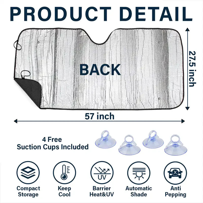 My Fluffy Heroes Are Watching Over - Personalized Auto Sunshade