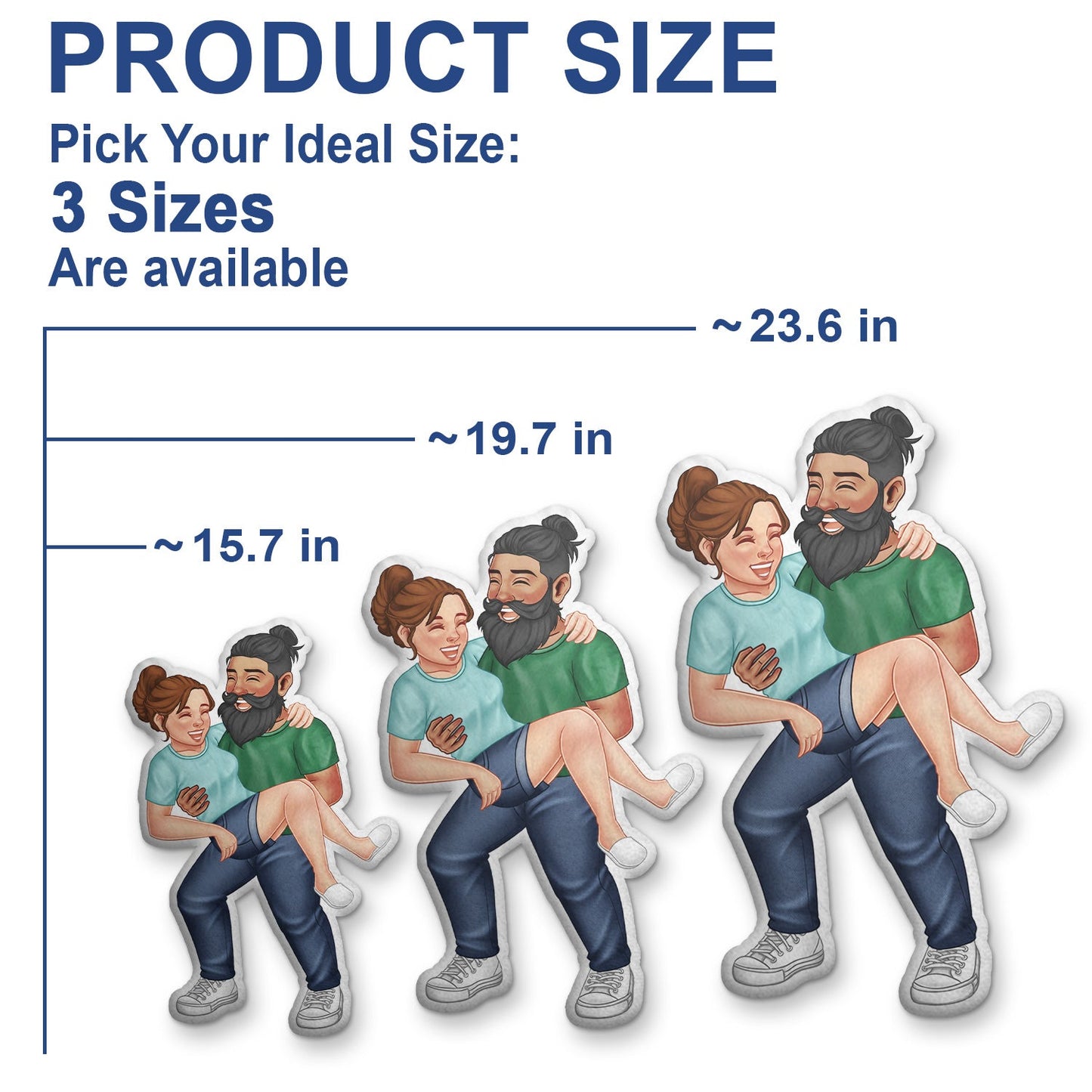 Funny Couple Carrying - Gift For Couples, Husband, Wife - Personalized Custom Shaped Pillow