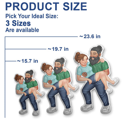 Funny Couple Carrying - Gift For Couples, Husband, Wife - Personalized Custom Shaped Pillow