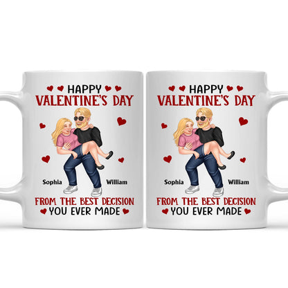 From The Best Decision You Ever Made - Gift For Couples, Husband, Wife, Boyfriend, Girlfriend - Personalized Mug