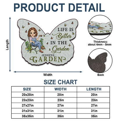 And Into The Garden I Go To - Gift For Garden Lovers - Personalized Custom Shaped Doormat