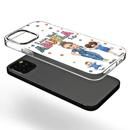 Living That Grandma Life - Funny Gift For Grandma, Mom, Nana, Gigi - Personalized Clear Phone Case