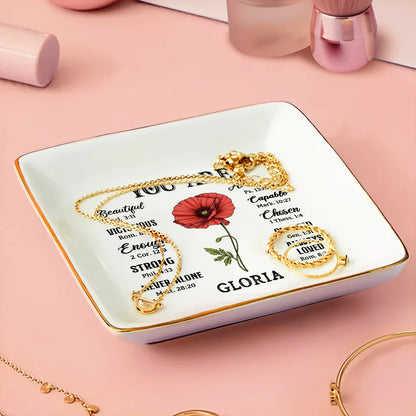 You Are Beautiful Victorious Women - Personalized Ring Dish