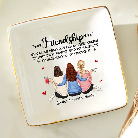 Friendship I'm Here For You - Personalized Ring Dish