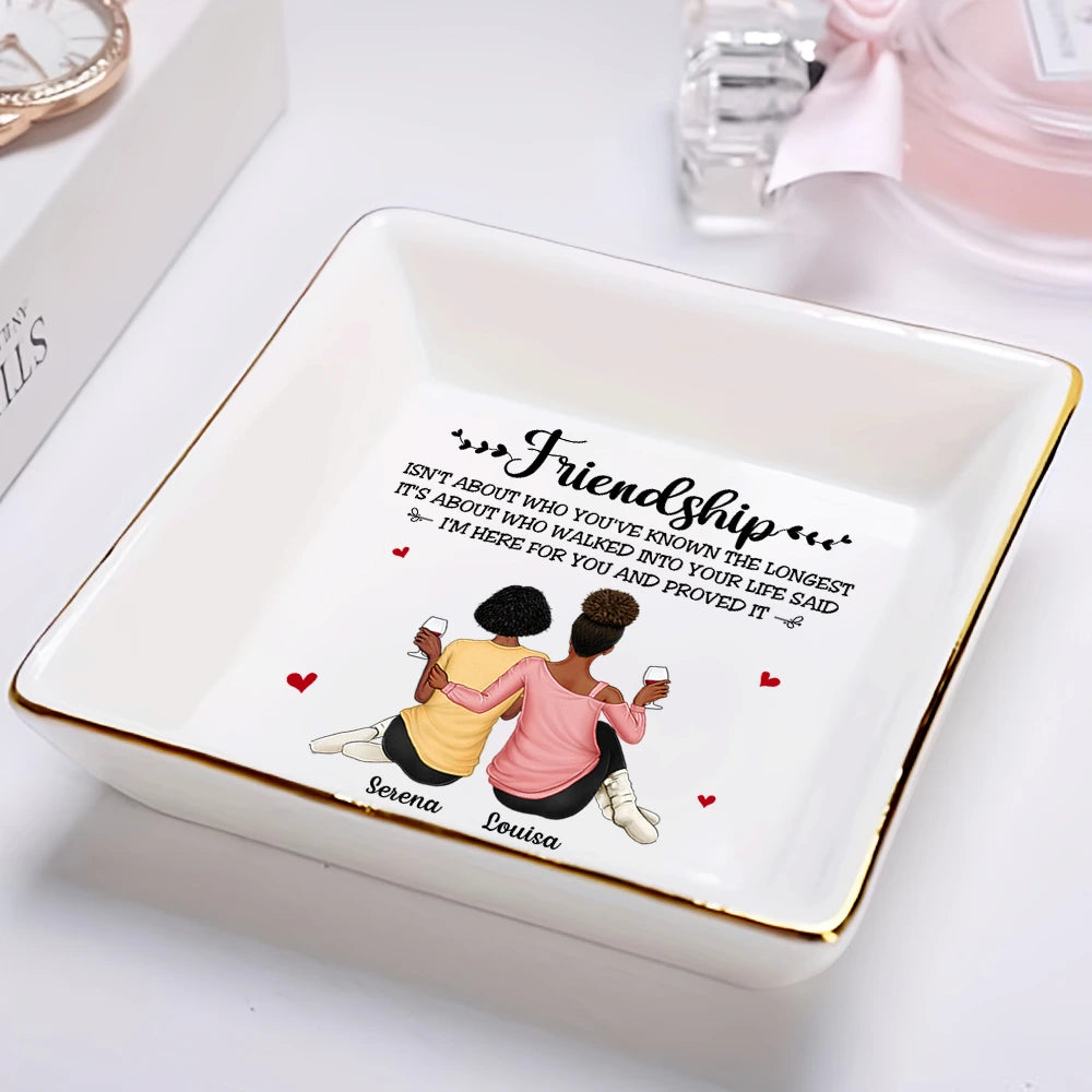 Friendship I'm Here For You - Personalized Ring Dish