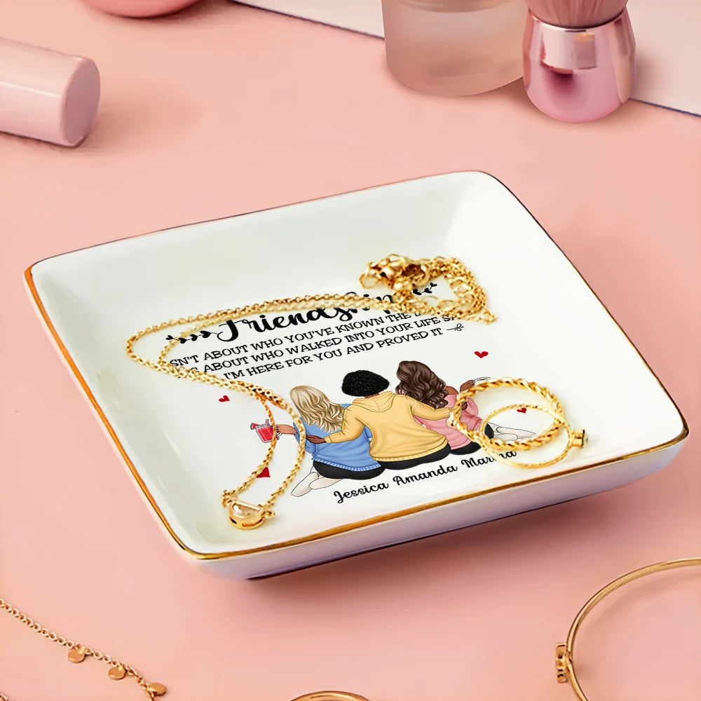 Friendship I'm Here For You - Personalized Ring Dish