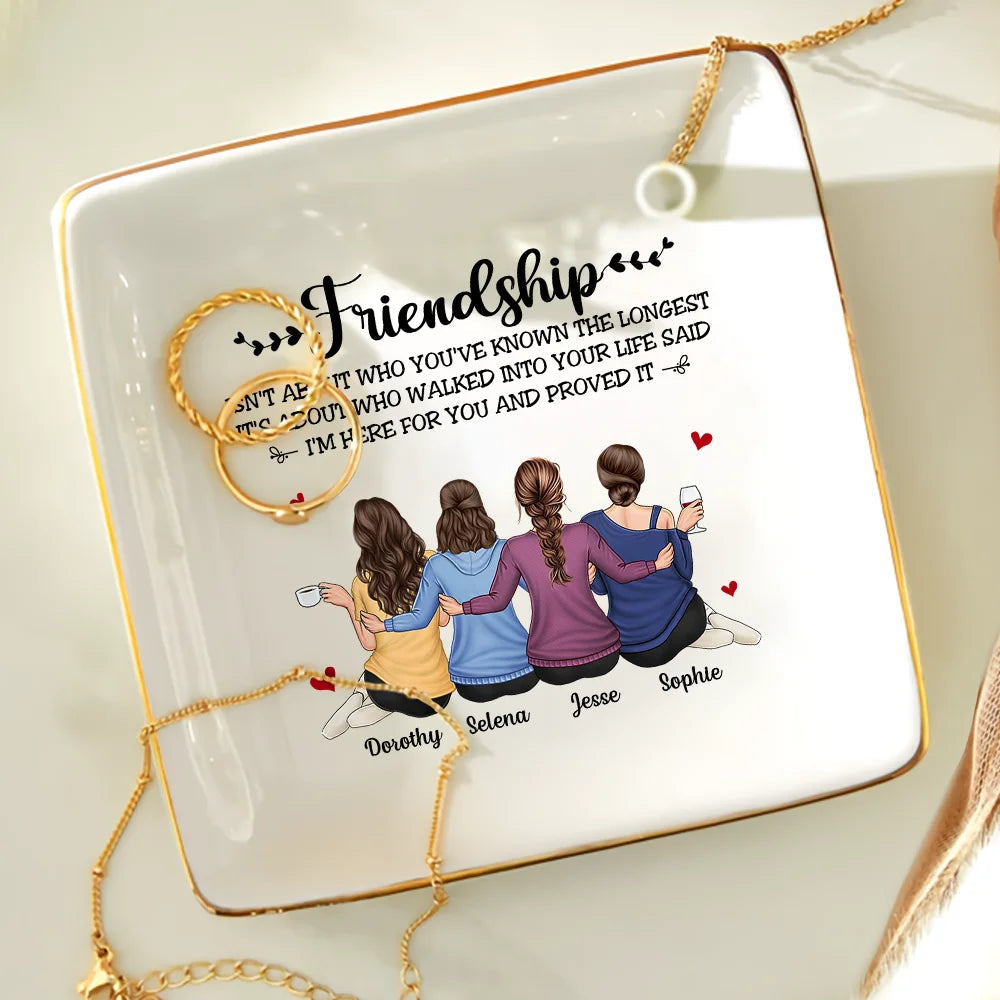 Friendship I'm Here For You - Personalized Ring Dish