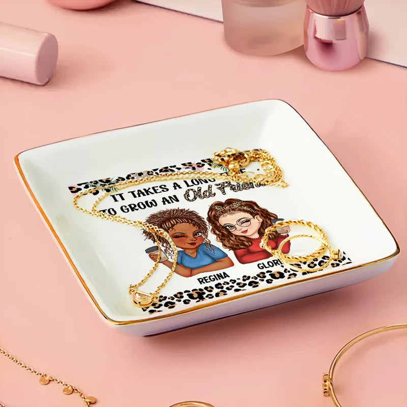 It Takes A Long Time To Grow An Old Friend - Personalized Ring Dish