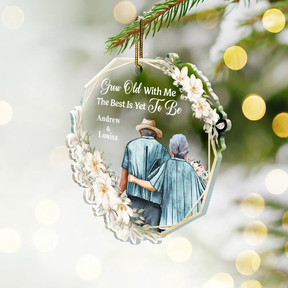 From Our First Kiss Till Our Last Breath - Personalized Circle Acrylic Ornament