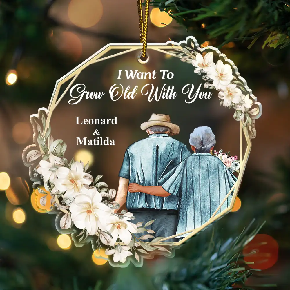 From Our First Kiss Till Our Last Breath - Personalized Circle Acrylic Ornament