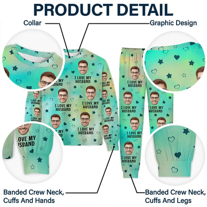 Custom Photo Funny I Love My Lover - Personalized Unisex Pajamas Set