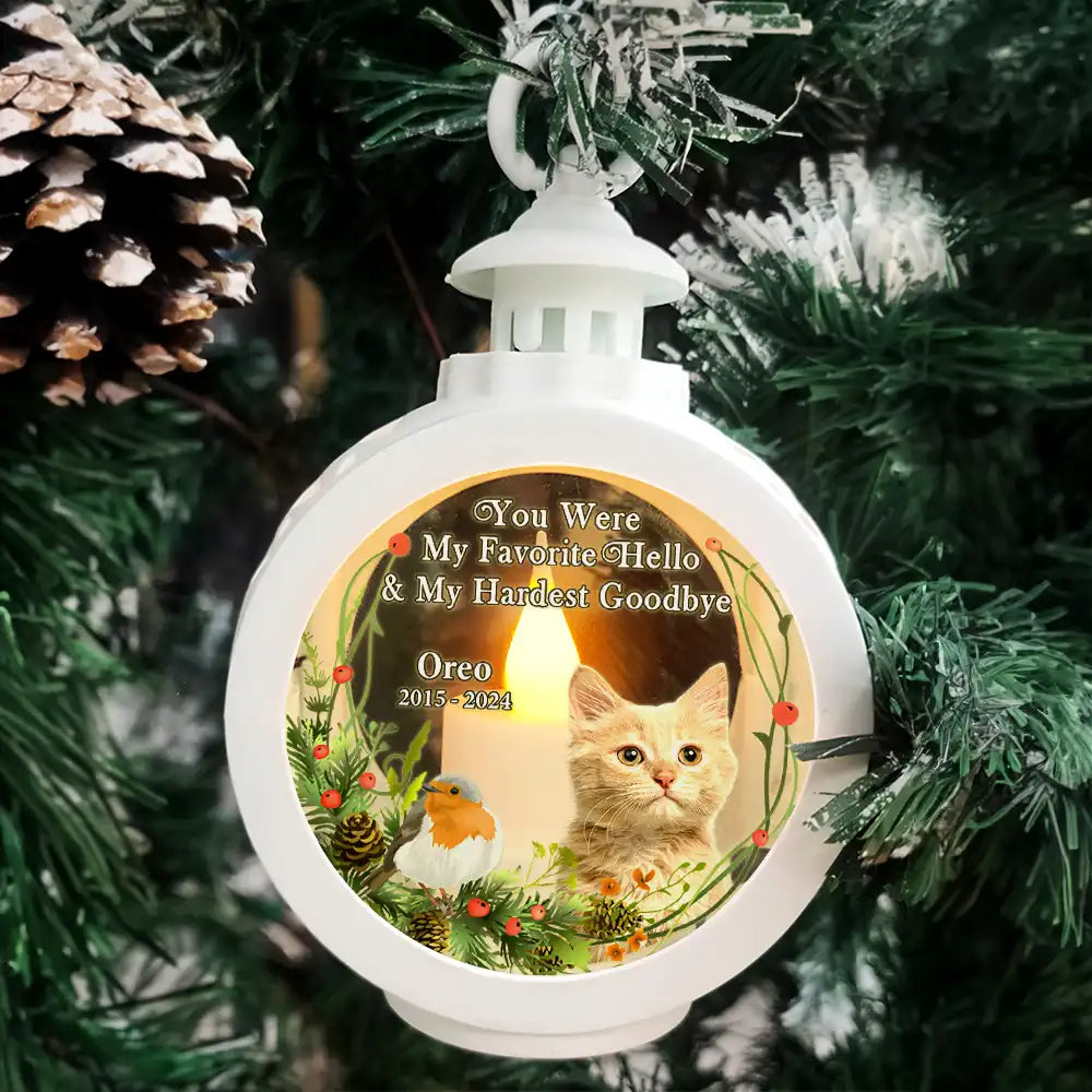 Custom Photo Memorial Your Light Will Always Shine In My Heart - Personalized Candlelight Lantern Ornament