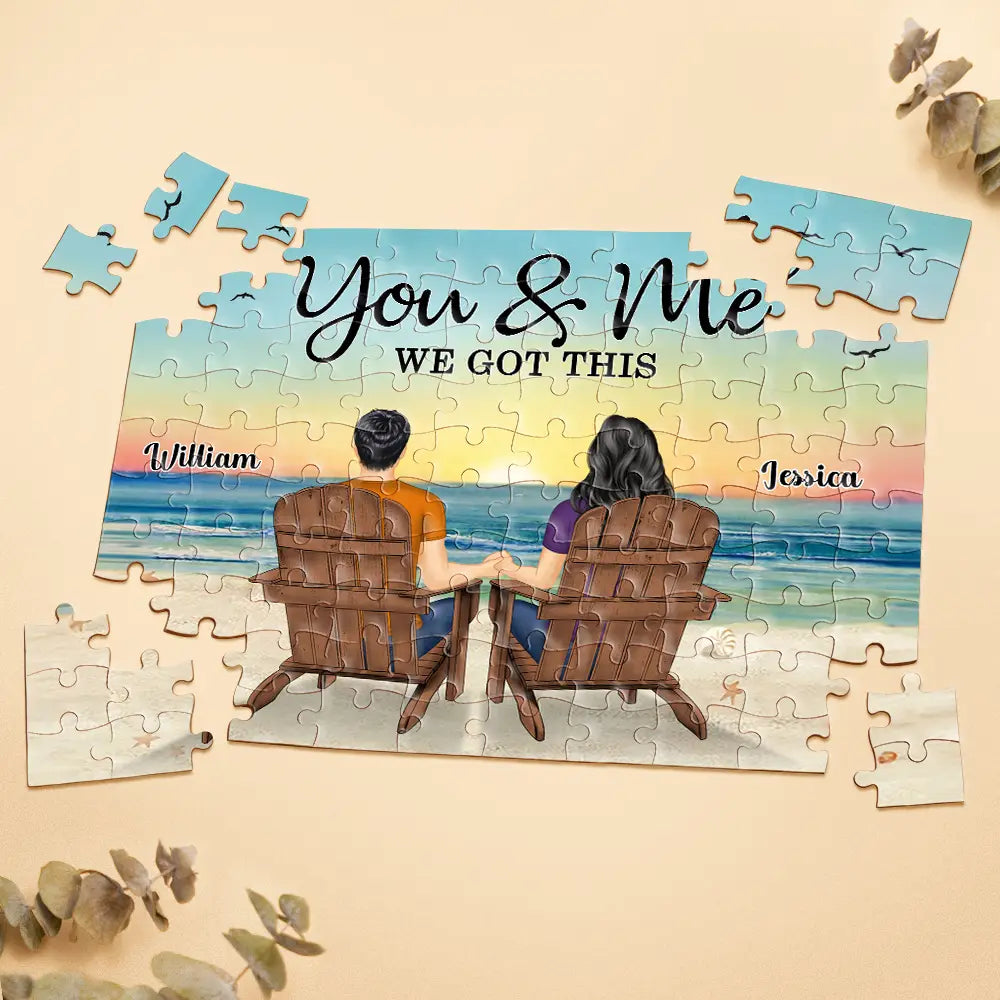 Together We Build A Life We Love - Personalized Jigsaw Puzzle