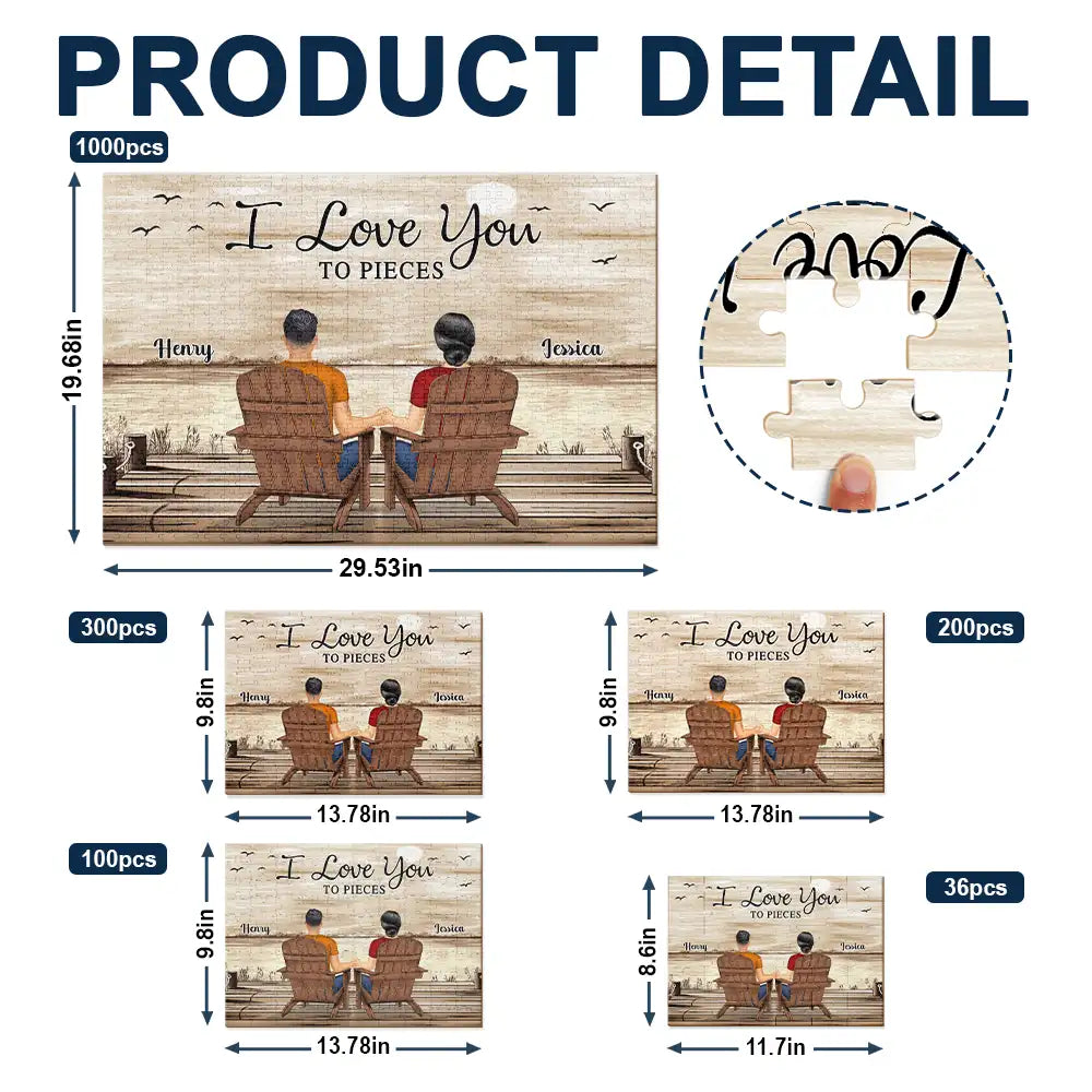 Together We Build A Life We Love - Personalized Jigsaw Puzzle