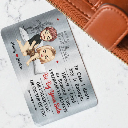 Chibi Couple In Case I Don't Say It Enough - Personalized Aluminum Wallet Card
