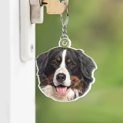 Custom Photo You Are My Sunshine - Personalized Cutout Acrylic Keychain