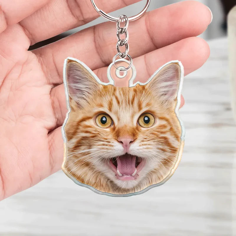 Custom Photo You Are My Sunshine - Personalized Cutout Acrylic Keychain