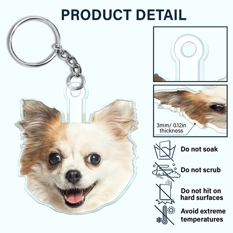 Custom Photo You Are My Sunshine - Personalized Cutout Acrylic Keychain