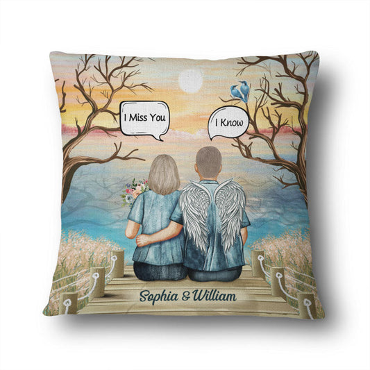 Still Talk About You Widow Middle Aged Couple Skin - Memorial Gift - Personalized Custom Pillow