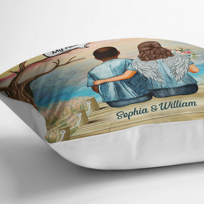 Still Talk About You Widow Middle Aged Couple Skin - Memorial Gift - Personalized Custom Pillow