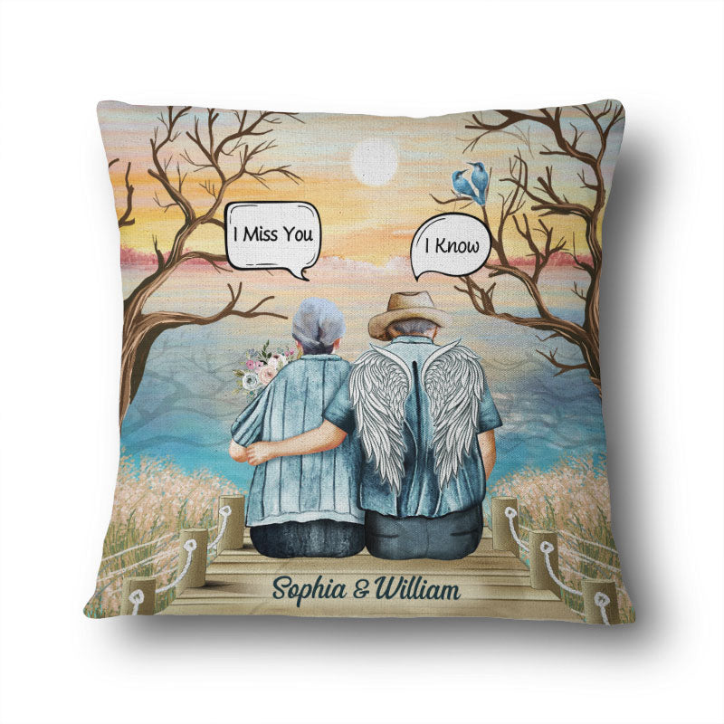 Still Talk About You Widow Old Couple Skin - Memorial Gift - Personalized Custom Pillow
