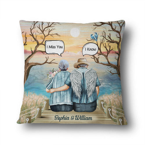 Still Talk About You Widow Old Couple Skin - Memorial Gift - Personalized Custom Pillow