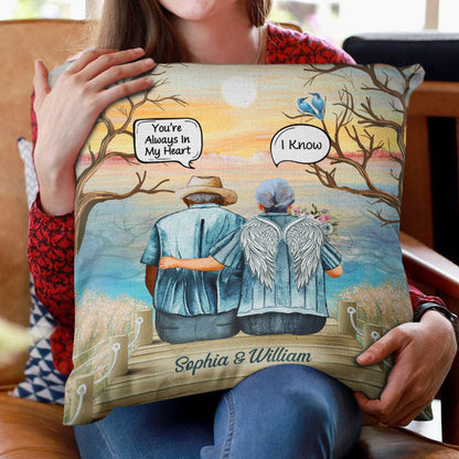 Still Talk About You Widow Old Couple Skin - Memorial Gift - Personalized Custom Pillow
