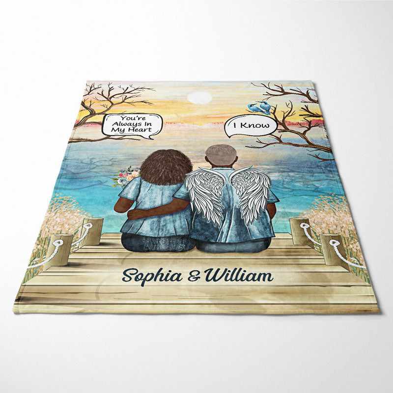Still Talk About You Widow Middle Aged Couple Skin - Memorial Gift - Personalized Custom Blanket
