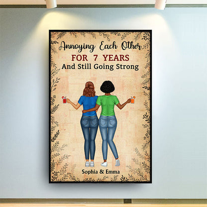 Annoying Each Other - Couple Gift - Personalized Custom Poster