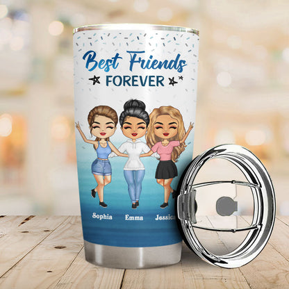 Thank You For Standing By My Side Best Friends - Bestie BFF Gift - Personalized Custom Tumbler