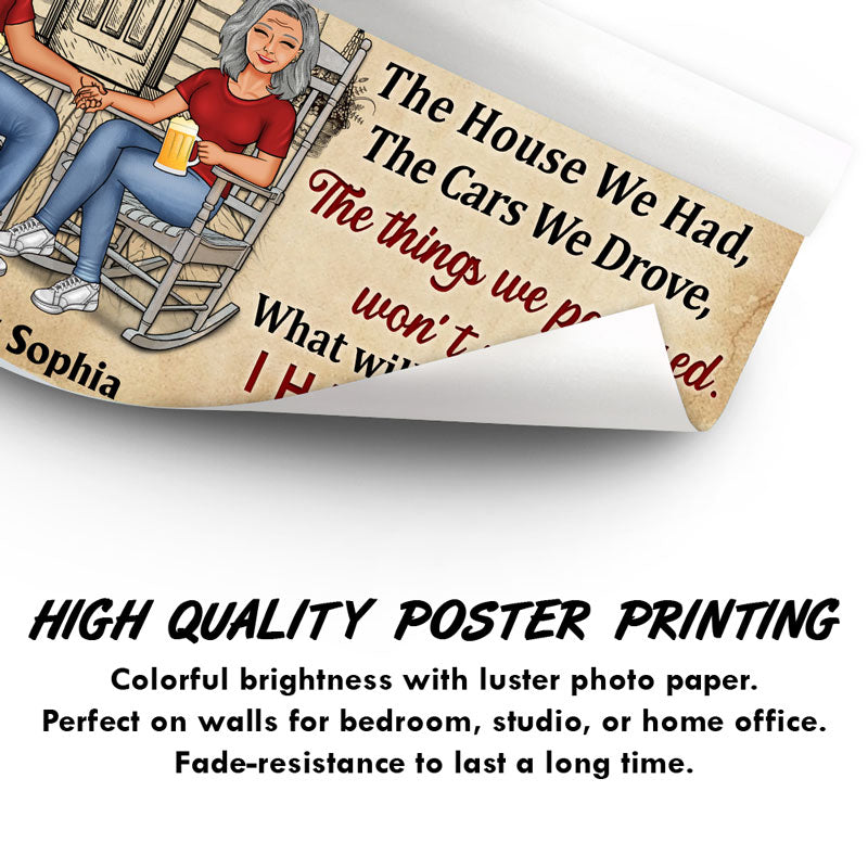 Family Couple When We Get To The End - Couple Gift - Personalized Custom Poster