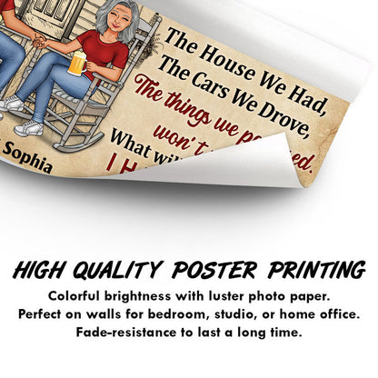 Family Couple When We Get To The End - Couple Gift - Personalized Custom Poster