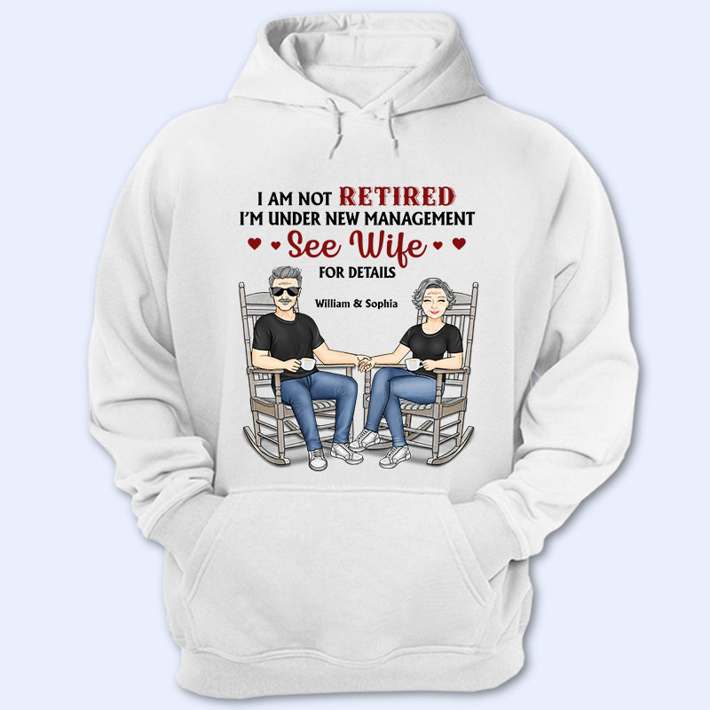 Family Couple Under New Management See Wife For Details - Couple Gift - Personalized Custom T Shirt