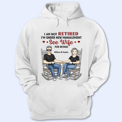 Family Couple Under New Management See Wife For Details - Couple Gift - Personalized Custom T Shirt