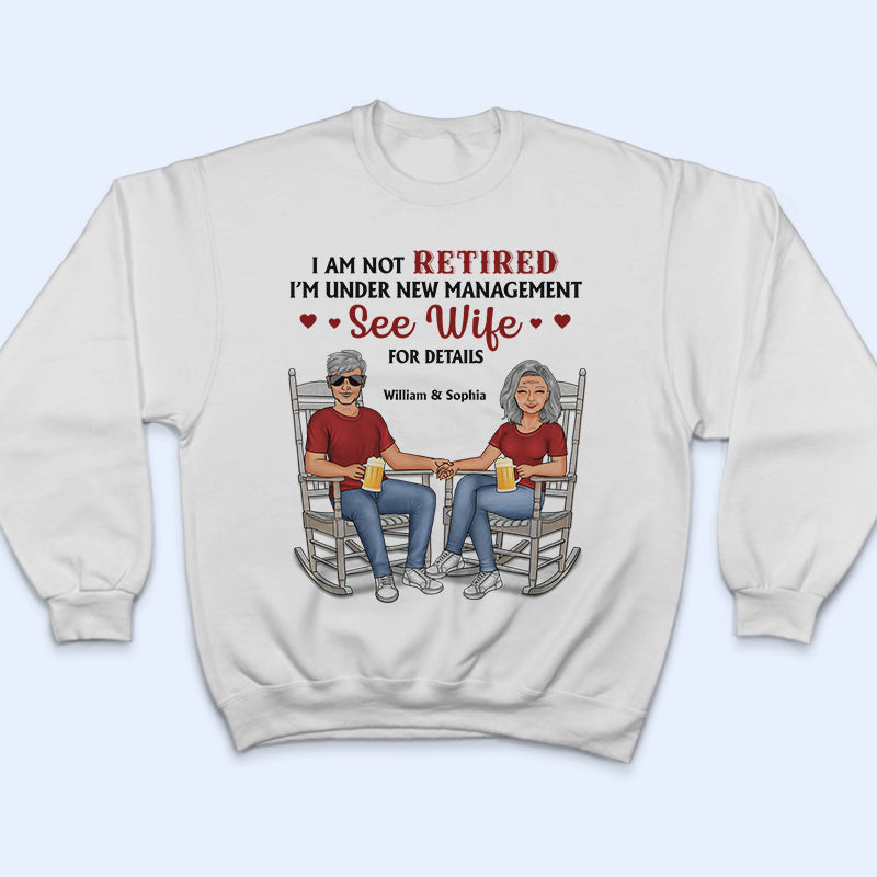 Family Couple Under New Management See Wife For Details - Couple Gift - Personalized Custom T Shirt