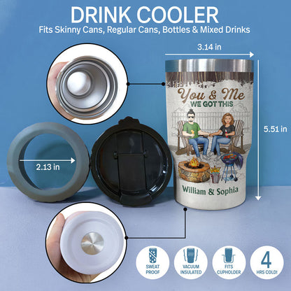 Grilling Family Couple The Day I Met You - Couple Gift - Personalized Custom Triple 3 In 1 Can Cooler