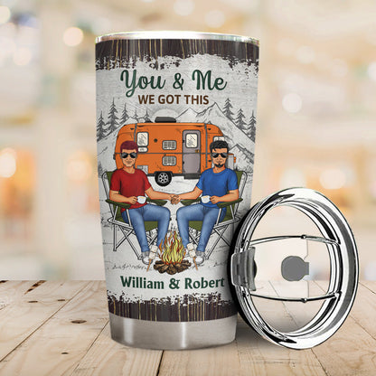 Camping Family Couple The Day I Met You - Couple Gift - Personalized Custom Tumbler